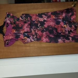 ABS Floral pink dress size 12